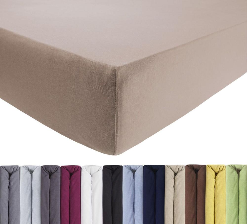 Luxus Spannbettlaken 90-100 x 200-220 cm - Edelbraun