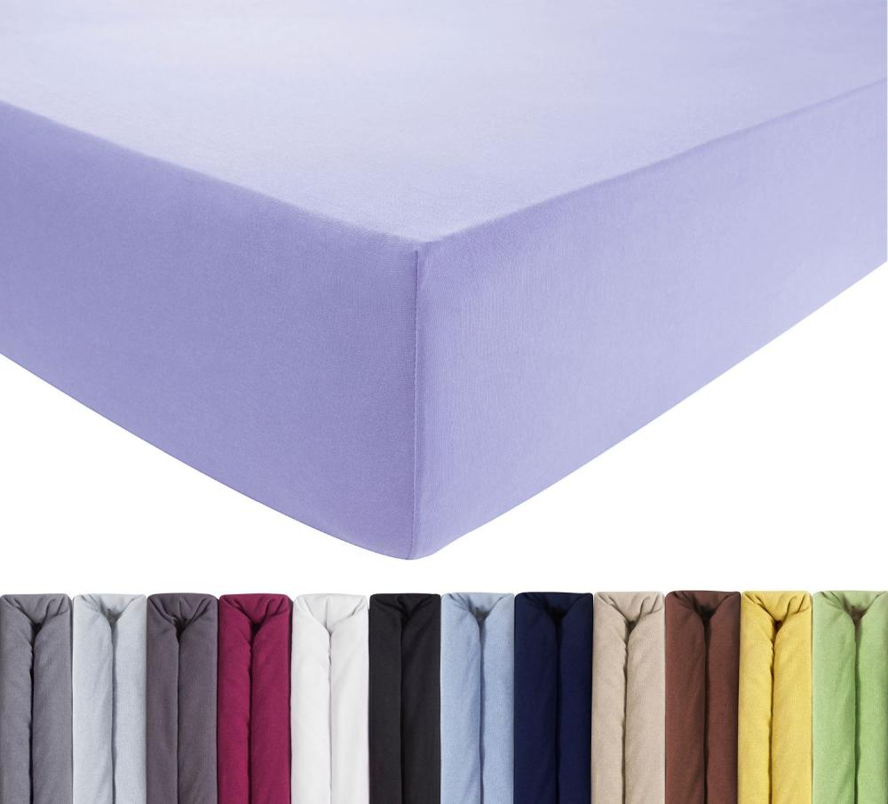 Luxus Spannbettlaken 90-100 x 200-220 cm - Flieder