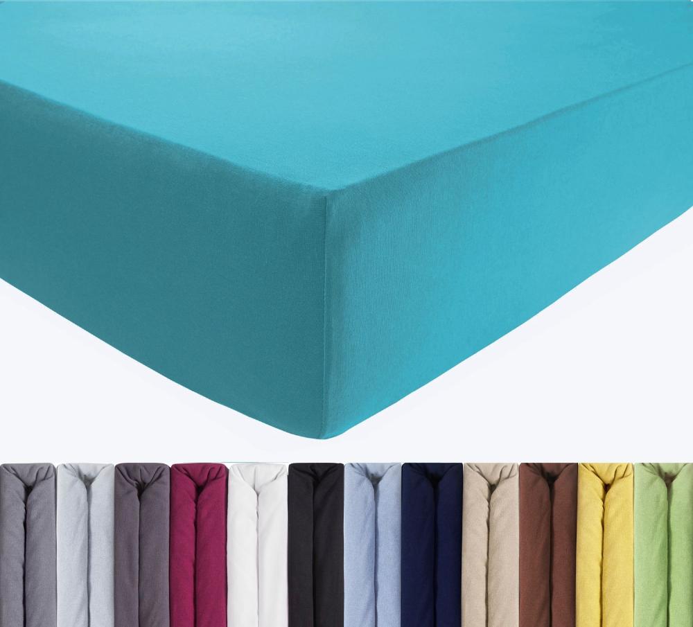 Luxus Spannbettlaken 90-100 x 200-220 cm - Petrol