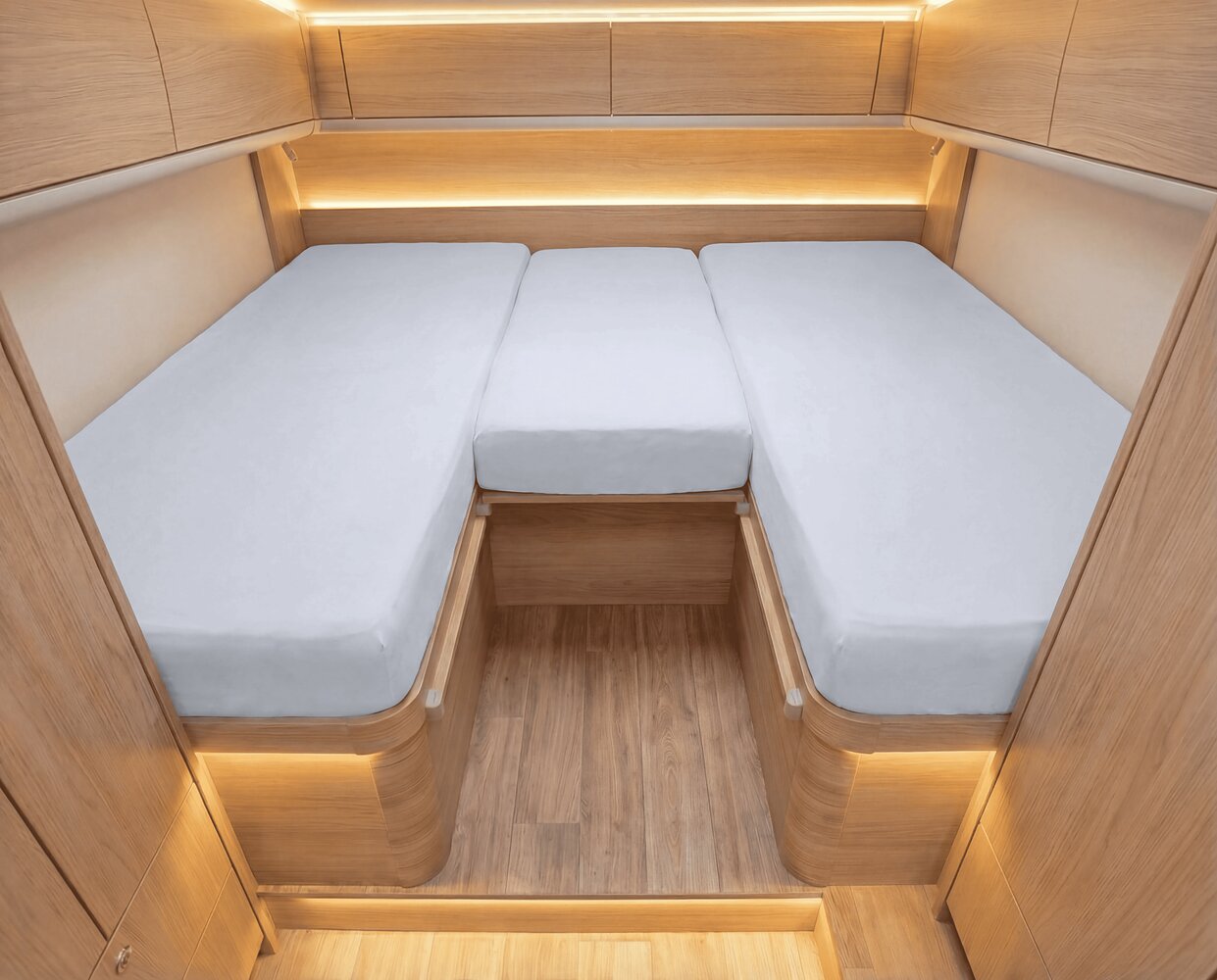 Luxus Spannbettlaken für Wohnmobil & Wohnwagen 3-teilig
