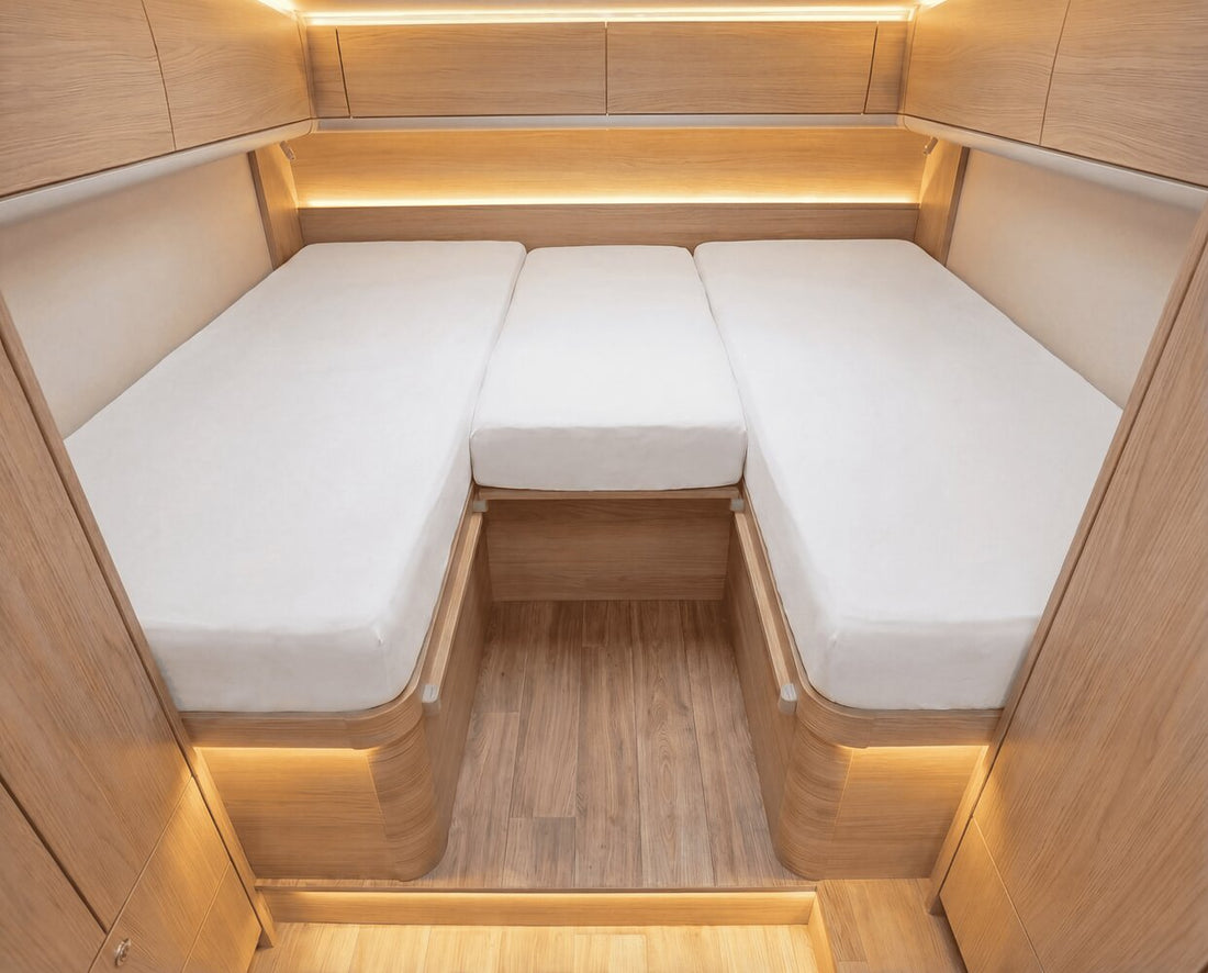 Luxus Spannbettlaken für Wohnmobil & Wohnwagen 3-teilig