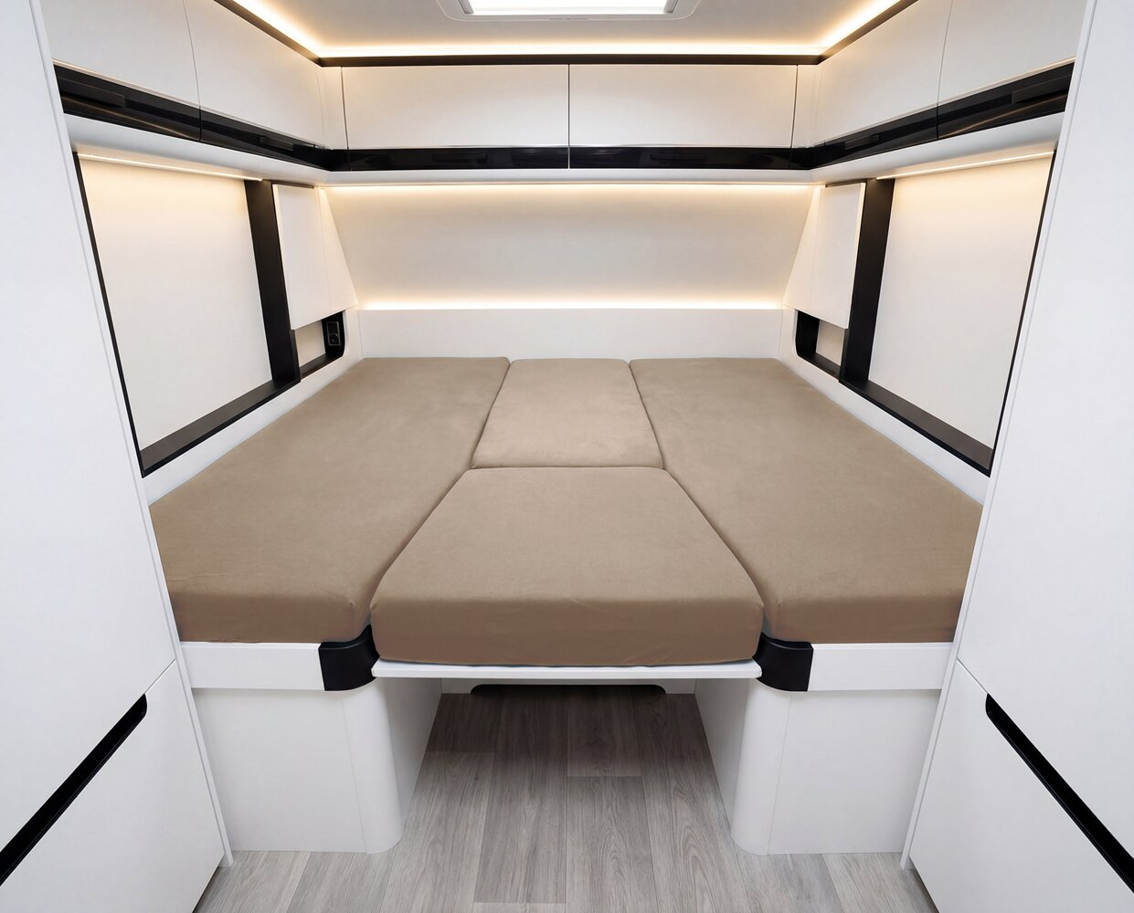 4-teiliges Spannbettlaken Set Wohnmobil und Wohnwagen