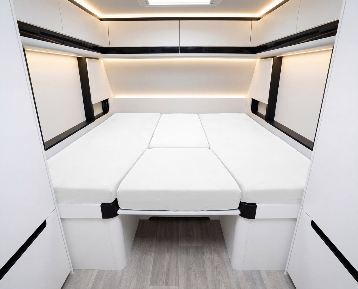 4-teiliges Spannbettlaken Set Wohnmobil und Wohnwagen