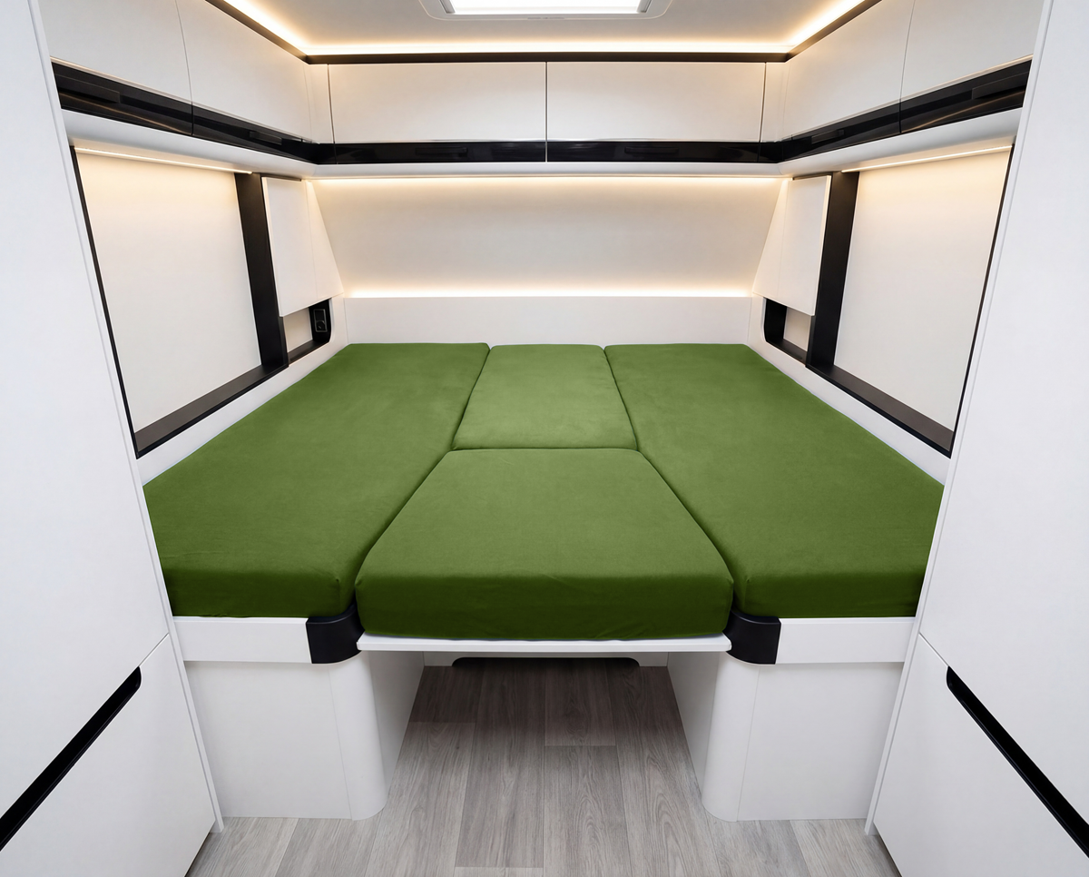 4-teiliges Spannbettlaken Set Wohnmobil und Wohnwagen