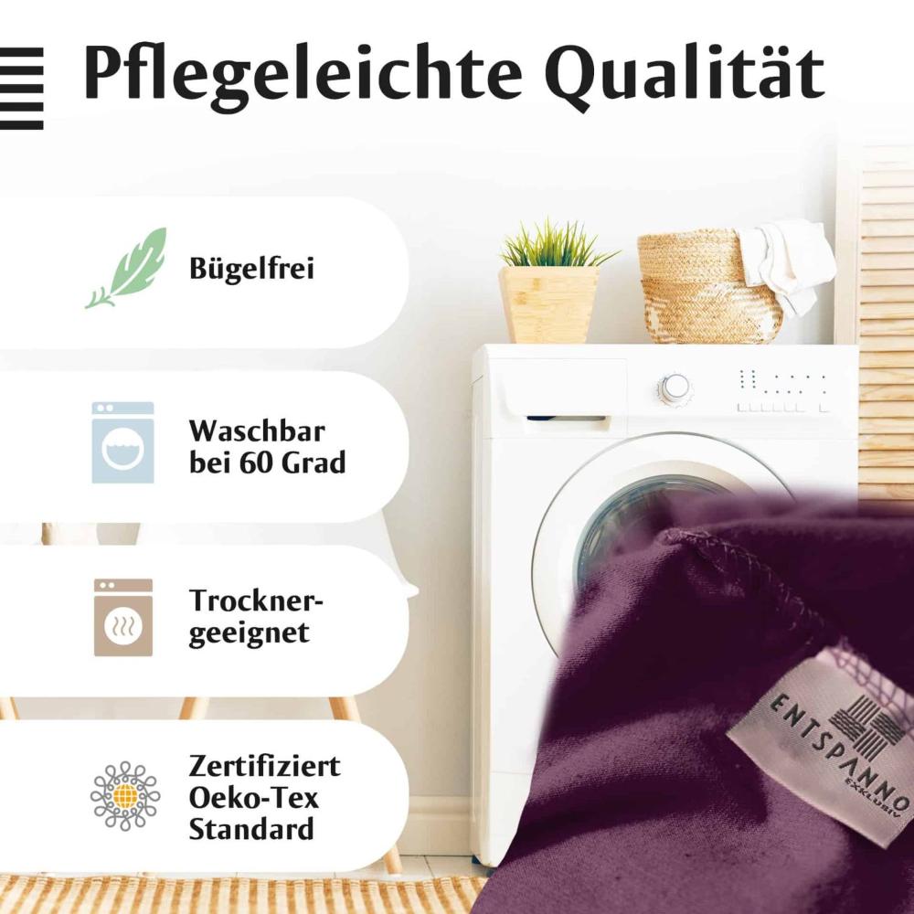 Luxus Spannbettlaken 180x200 - 200x220 -