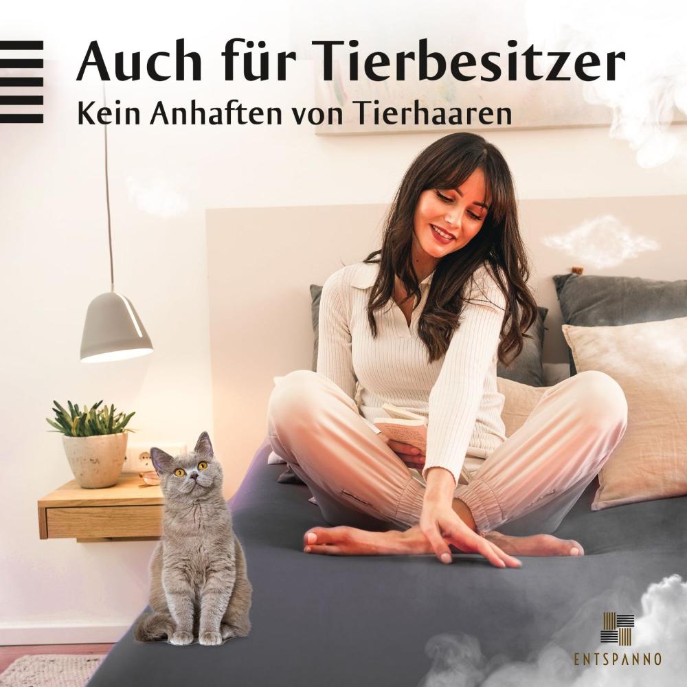 Luxus Spannbettlaken 90-100 x 200-220 cm -