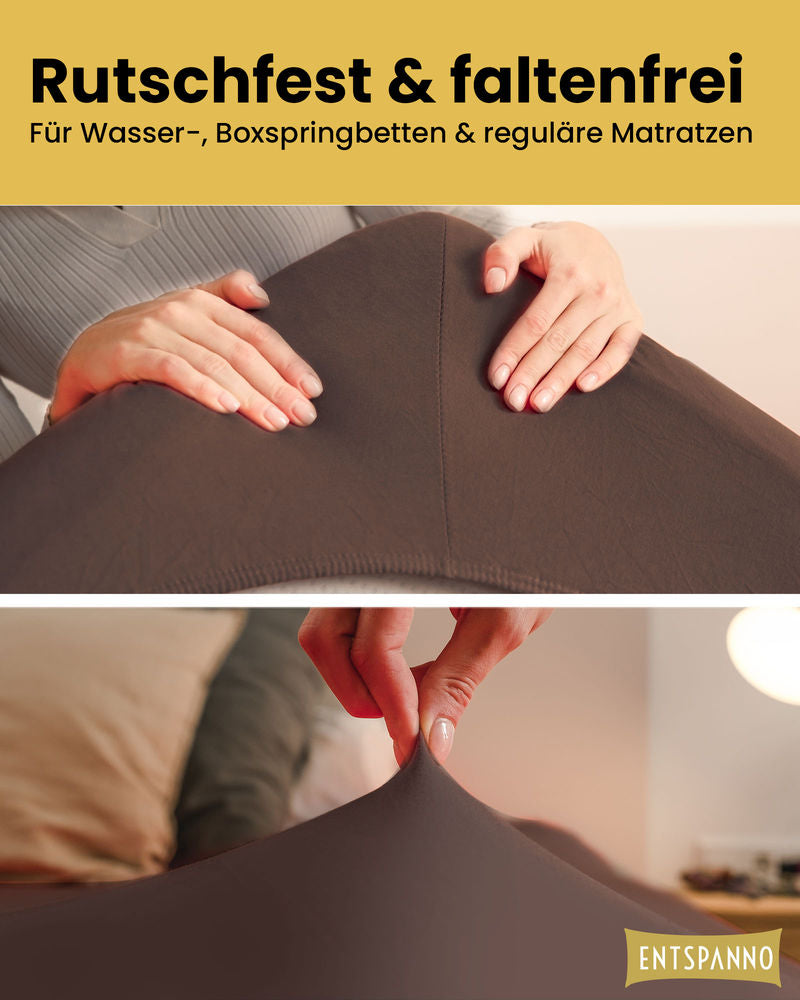 Luxus Spannbettlaken 120x200 - 130x200 cm -