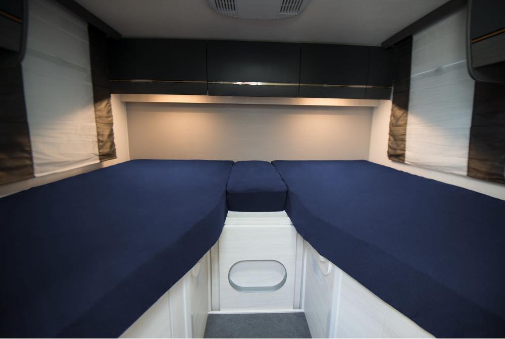 Luxus-Spannbettlaken für Wohnmobil & Wohnwagen 3-teilig - Marine