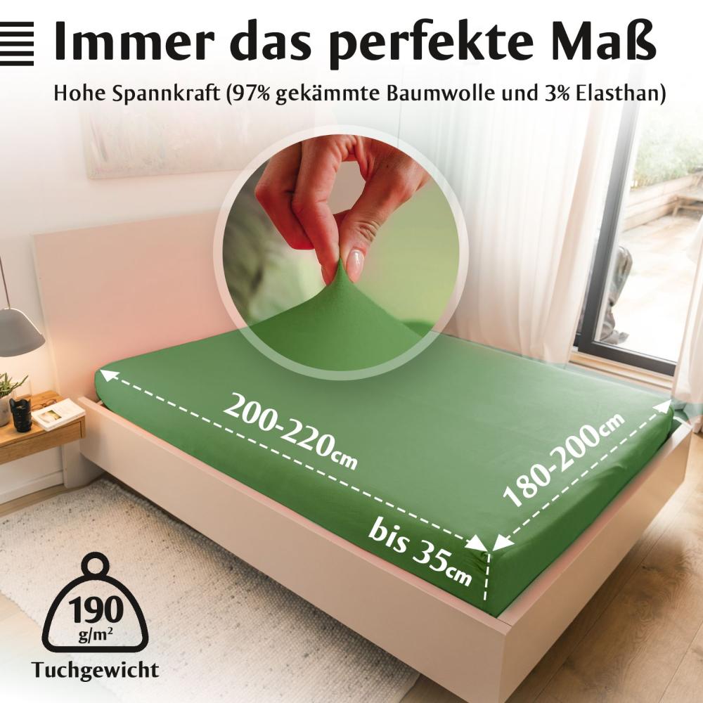 Luxus Spannbettlaken 180x200 - 200x220 -