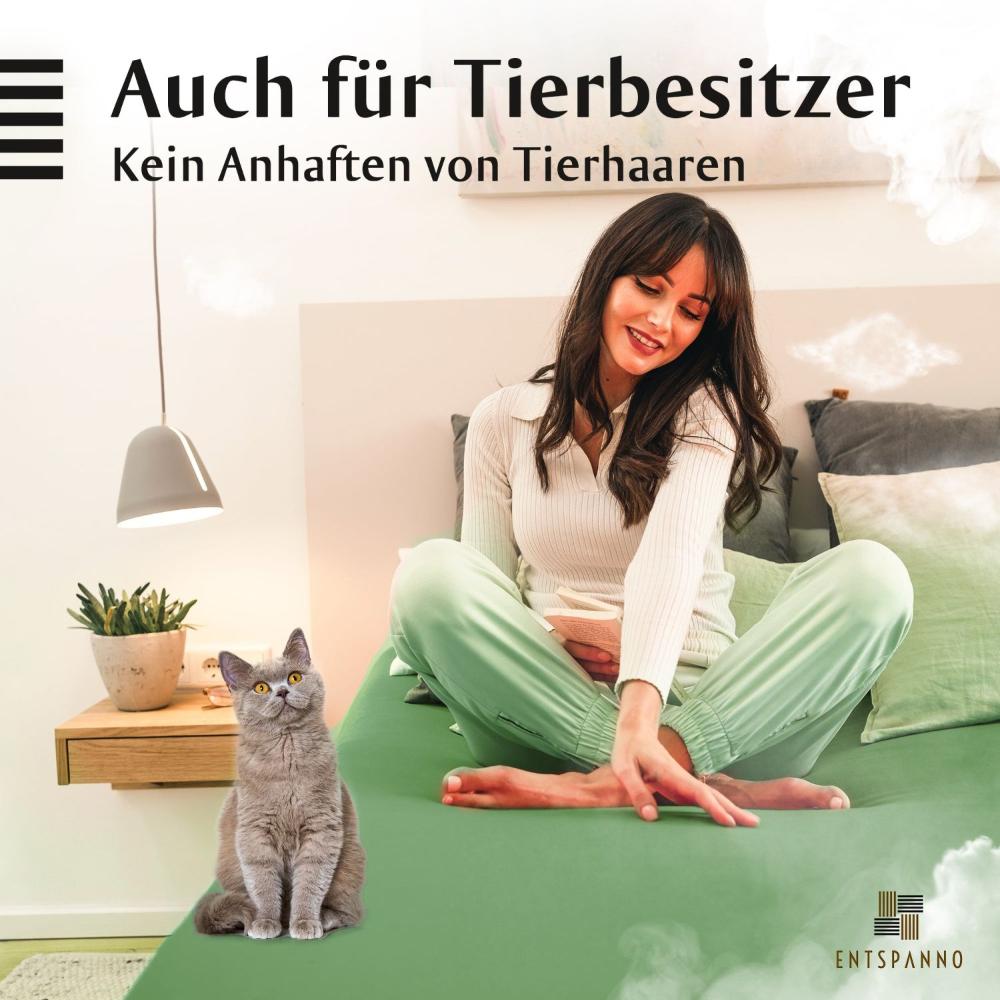 Luxus Spannbettlaken 90-100 x 200-220 cm -