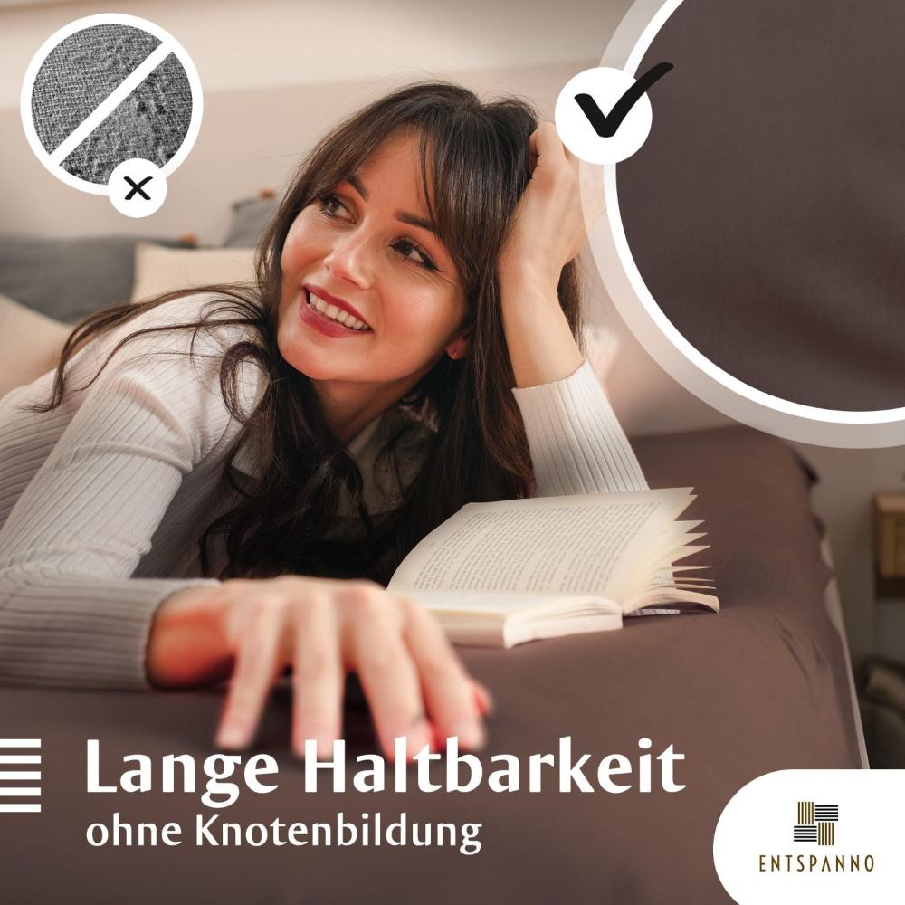 Luxus Spannbettlaken 90-100 x 200-220 cm -