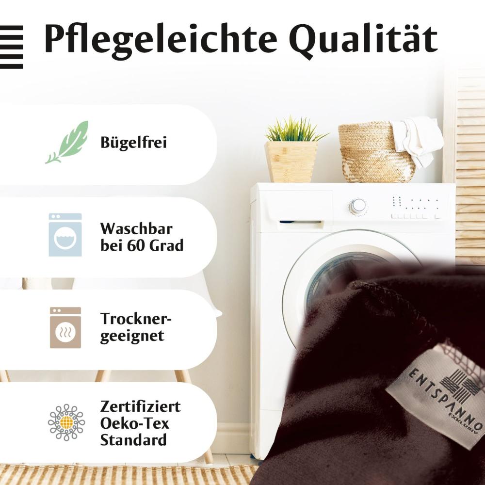 Luxus Spannbettlaken 180x200 - 200x220 -
