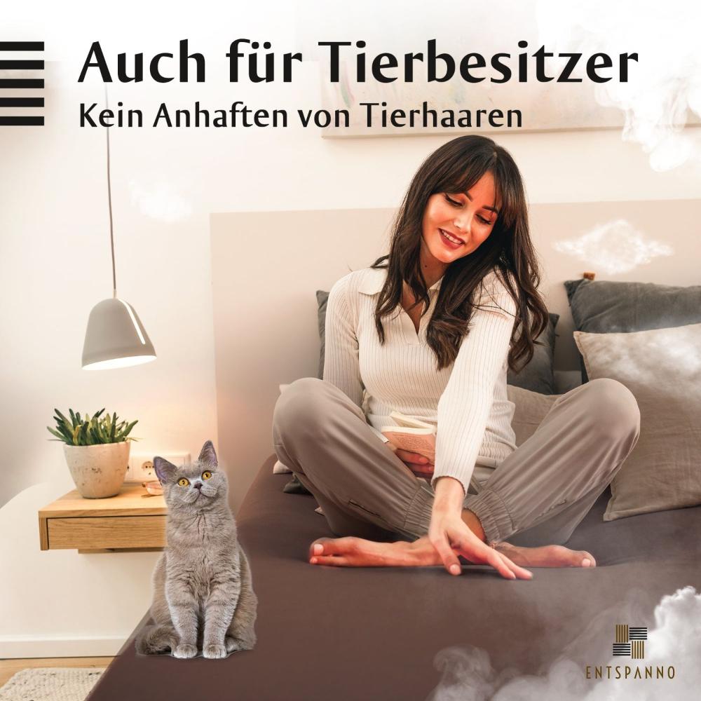 Luxus Spannbettlaken 90-100 x 200-220 cm -