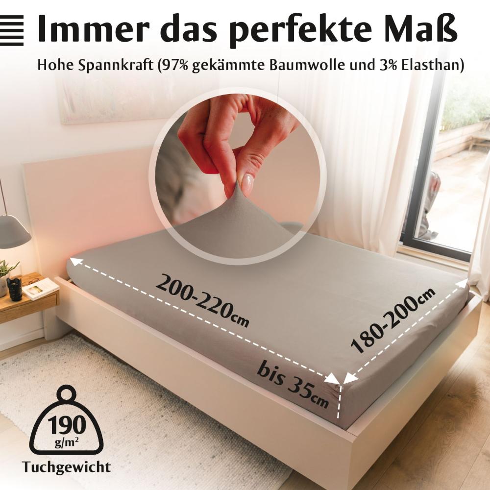Luxus Spannbettlaken 180x200 - 200x220 -