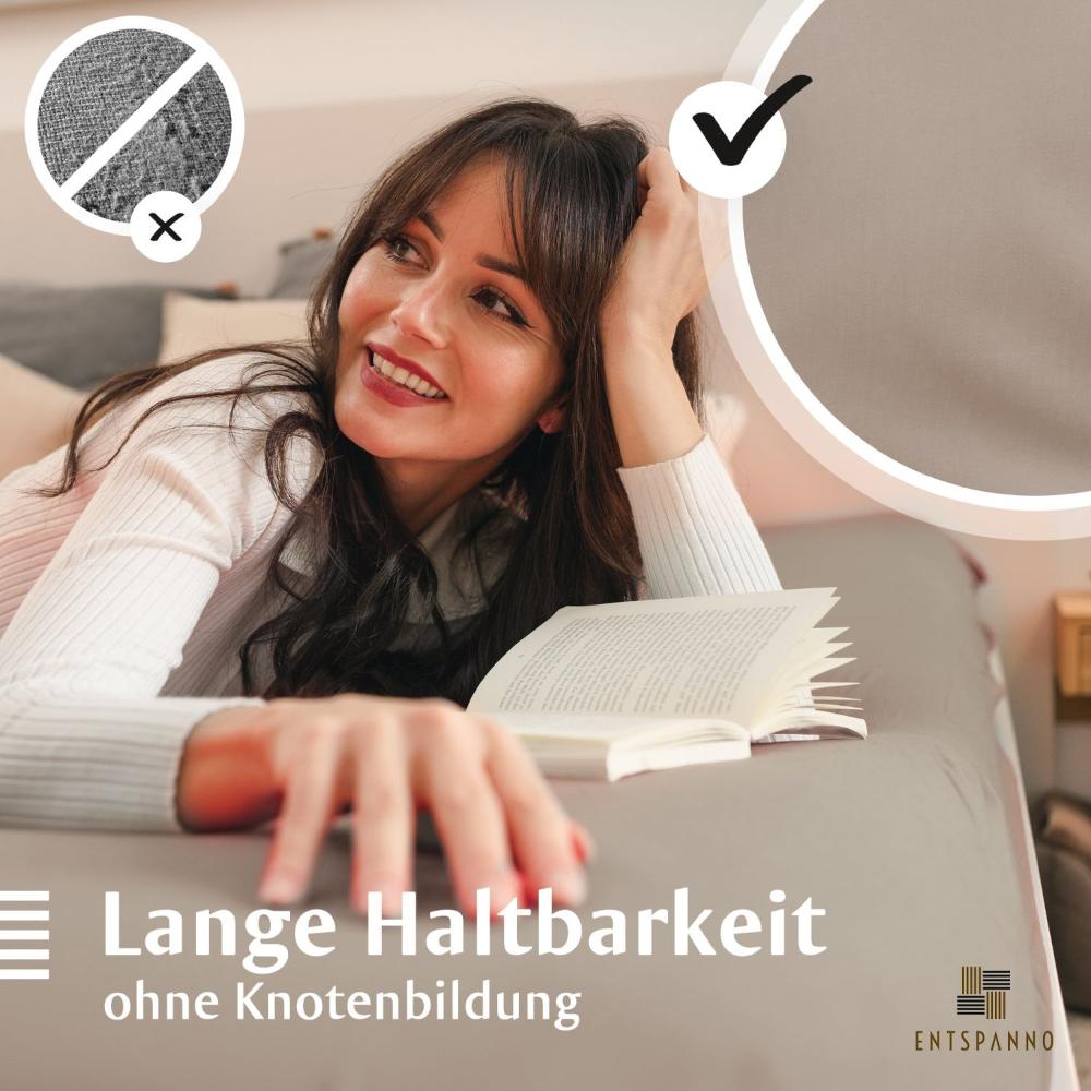 Luxus Spannbettlaken 90-100 x 200-220 cm -