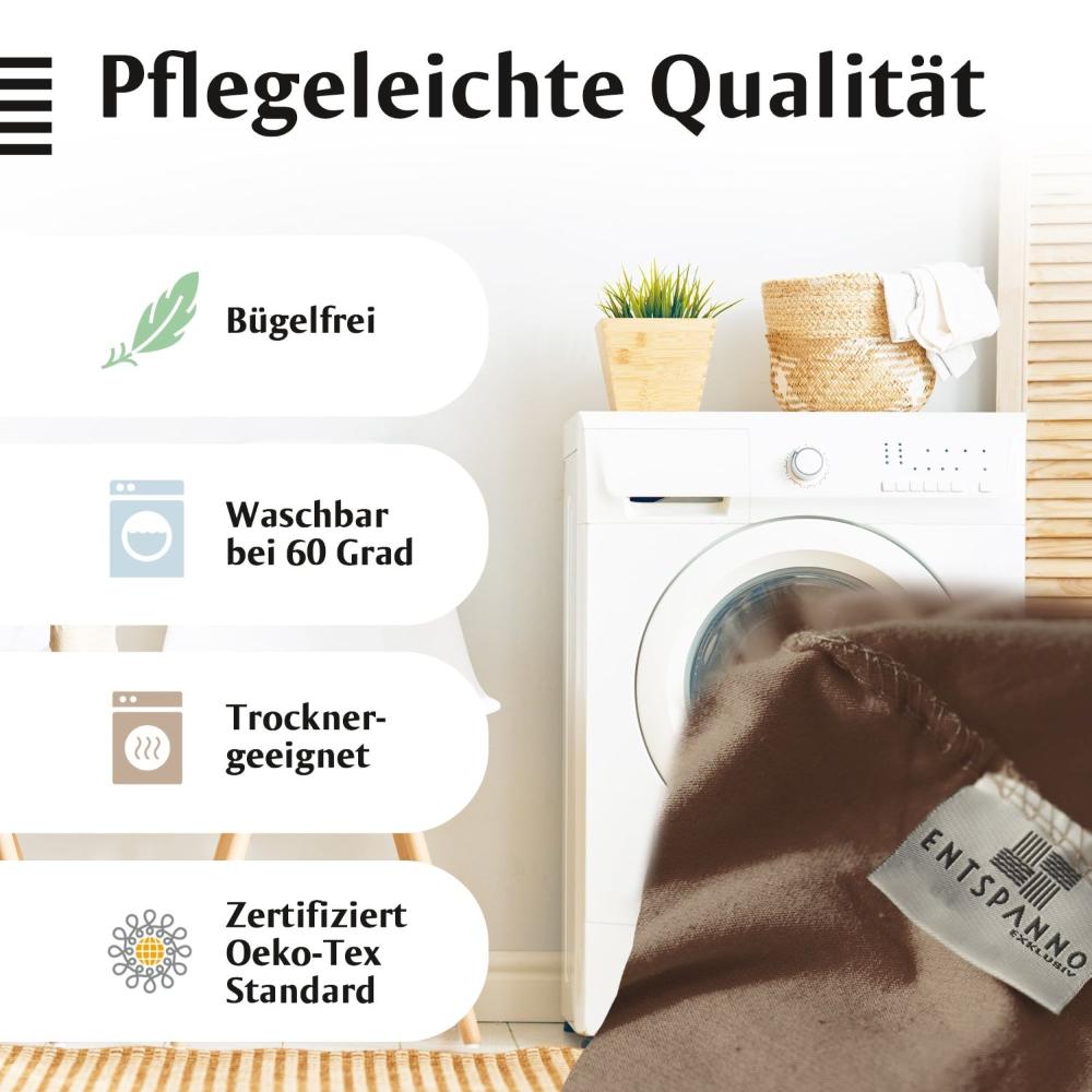 Luxus Spannbettlaken 180x200 - 200x220 -