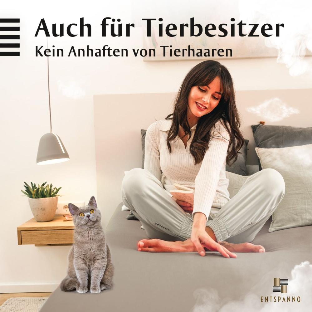 Luxus Spannbettlaken 90-100 x 200-220 cm -