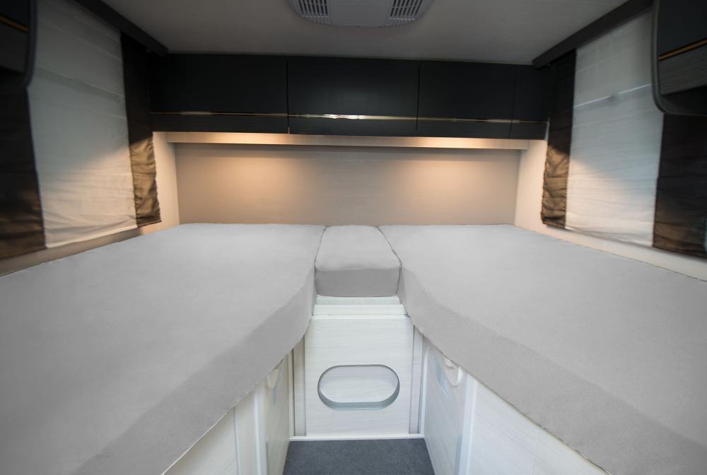 Luxus-Spannbettlaken für Wohnmobil & Wohnwagen 3-teilig - Silbergrau