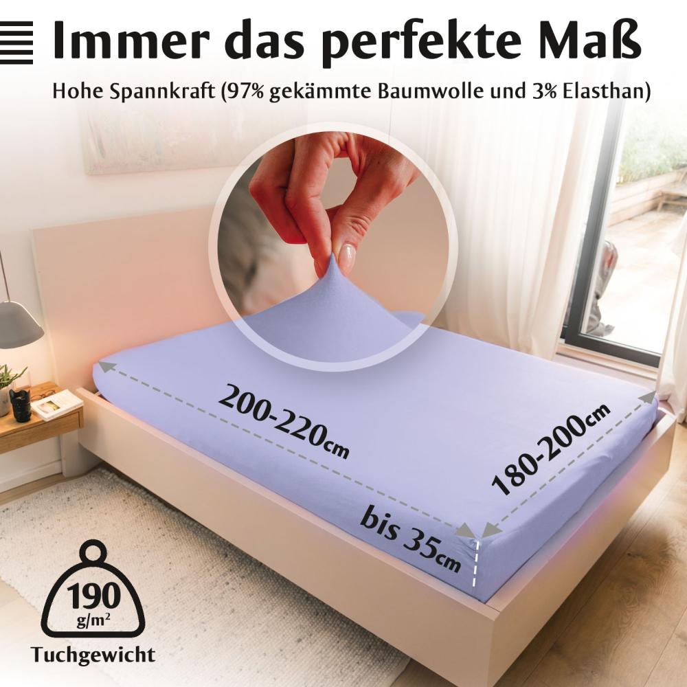 Luxus Spannbettlaken 180x200 - 200x220 -