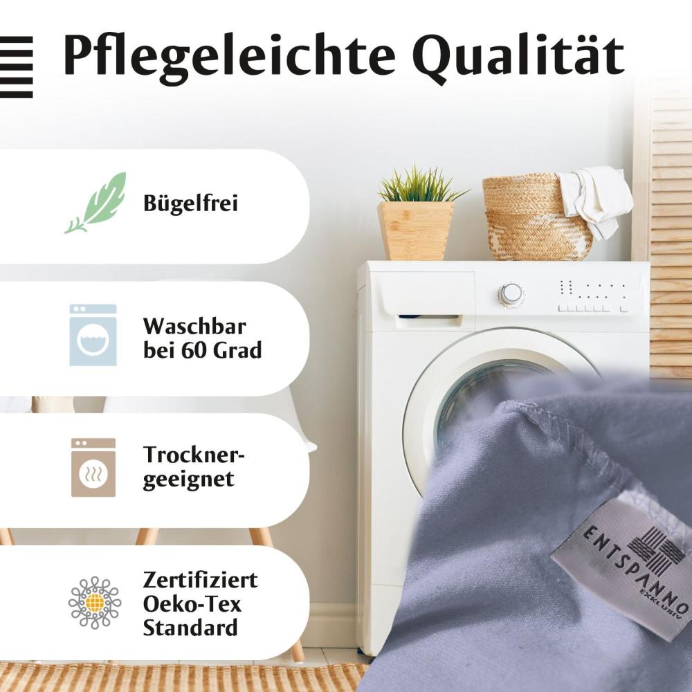 Luxus Spannbettlaken 180x200 - 200x220 -