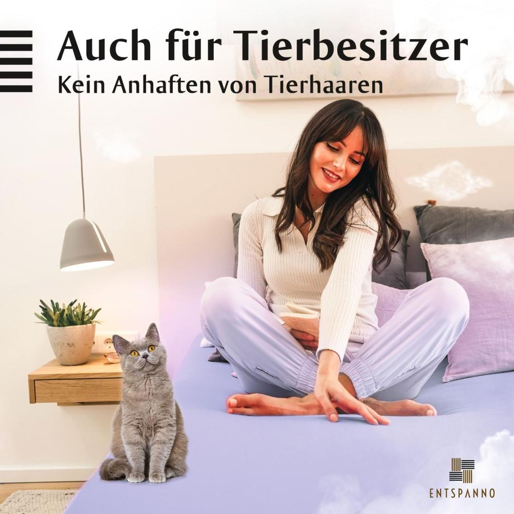 Luxus Spannbettlaken 90-100 x 200-220 cm -