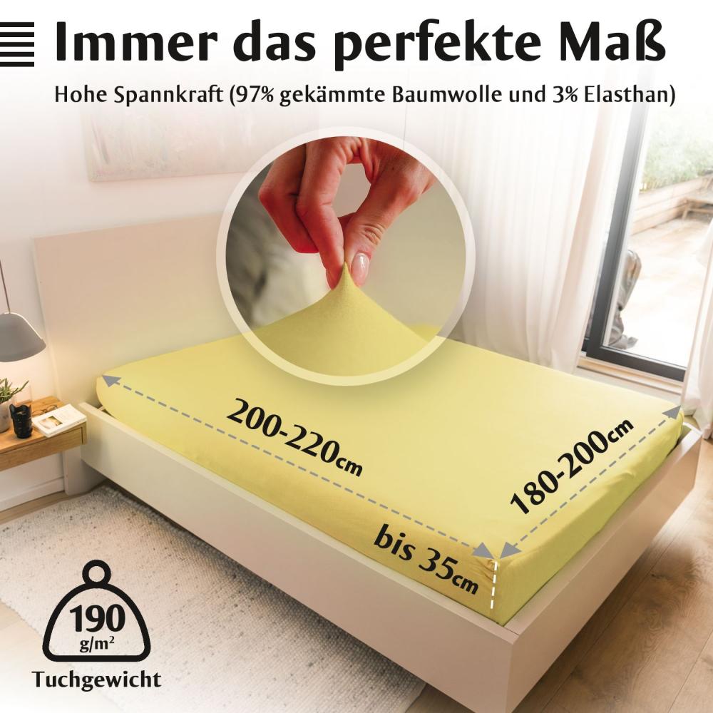 Luxus Spannbettlaken 180x200 - 200x220 -