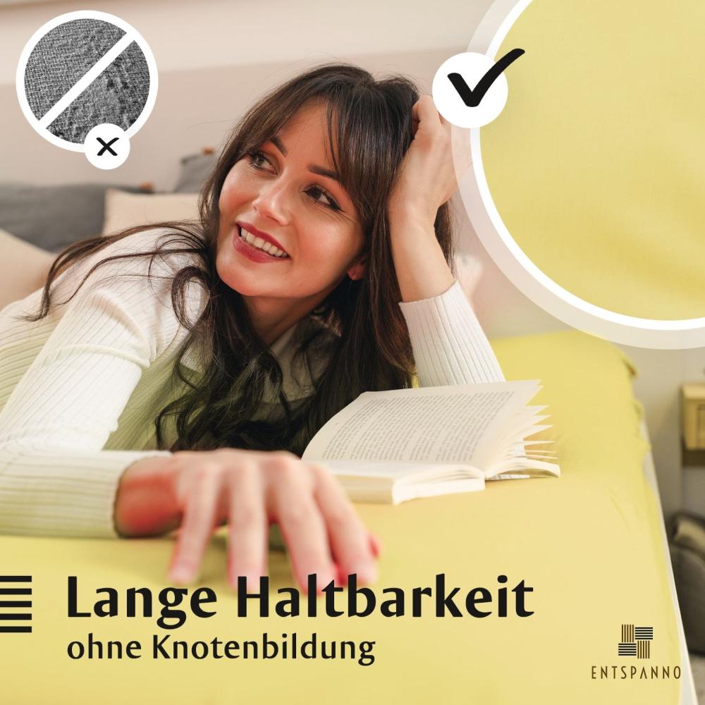 Luxus Spannbettlaken 180x200 - 200x220 -