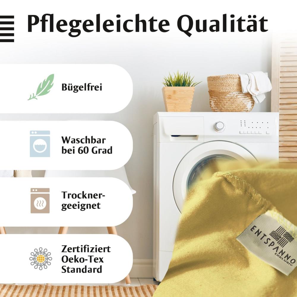 Luxus Spannbettlaken 180x200 - 200x220 -