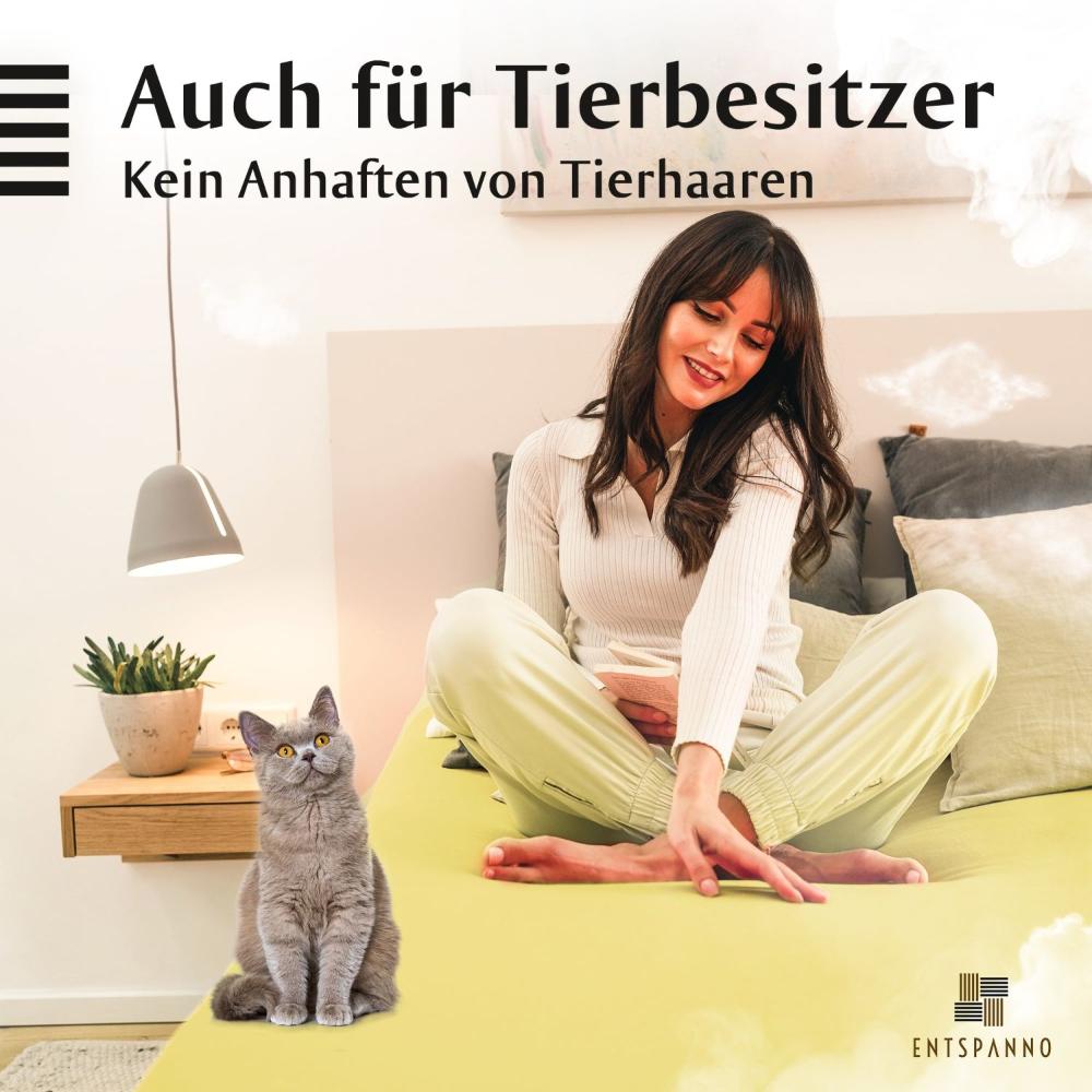Luxus Spannbettlaken 180x200 - 200x220 -
