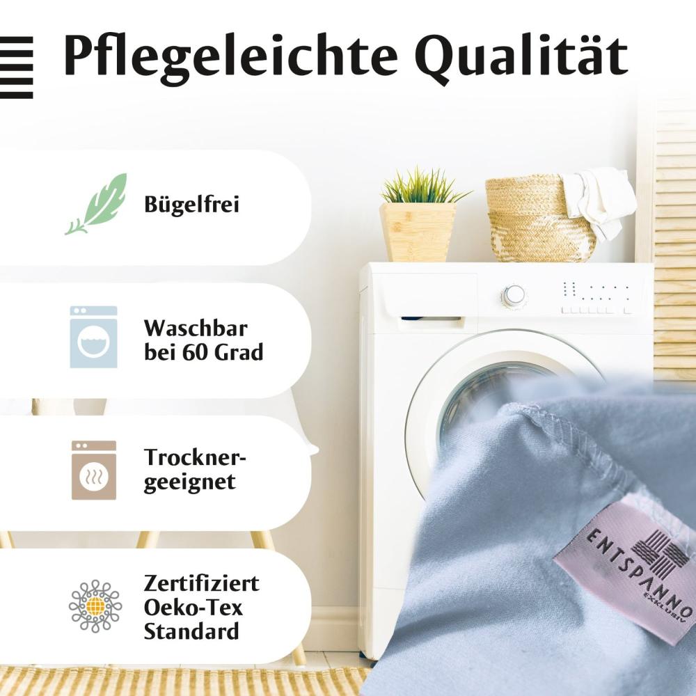 Luxus Spannbettlaken 90-100 x 200-220 cm -