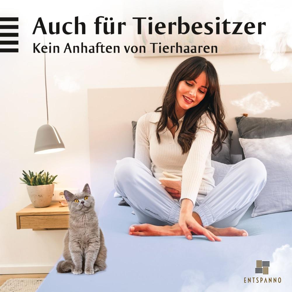 Luxus Spannbettlaken 90-100 x 200-220 cm -