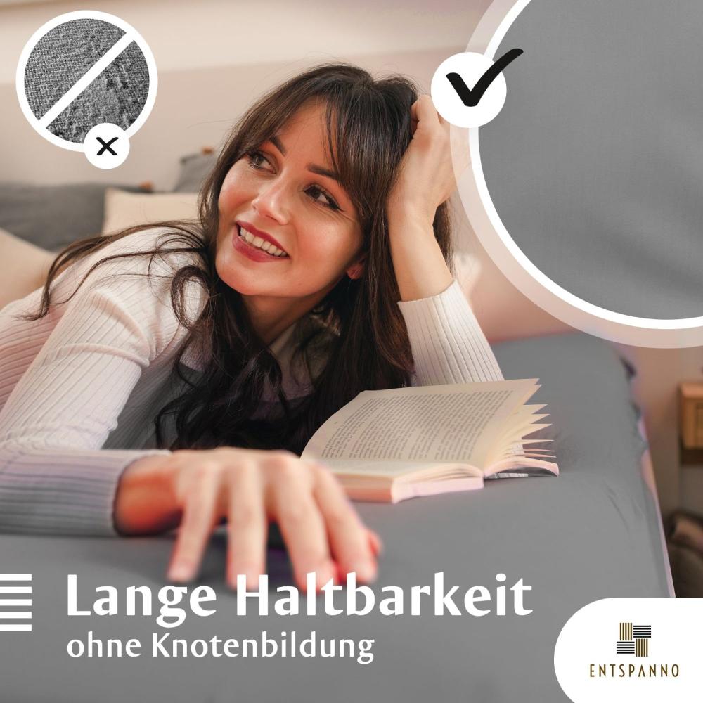 Luxus Spannbettlaken 90-100 x 200-220 cm -