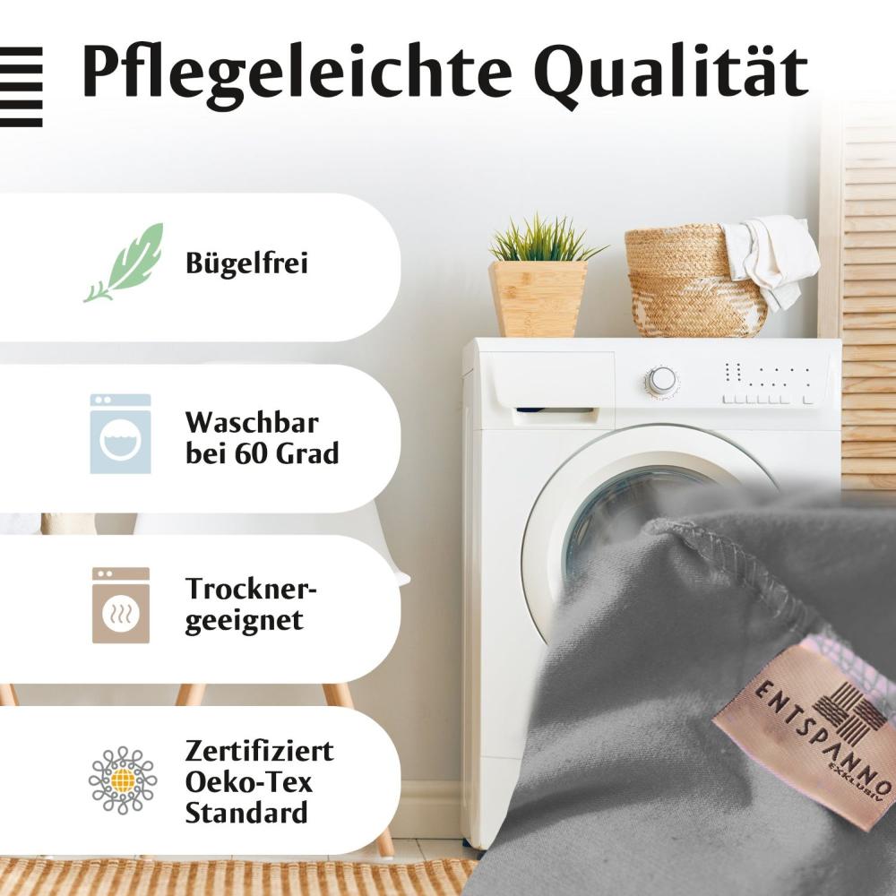 Luxus Spannbettlaken 90-100 x 200-220 cm -
