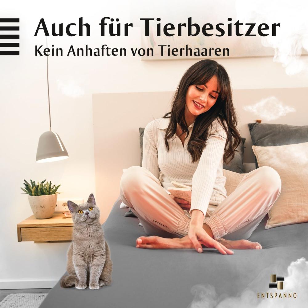 Luxus Spannbettlaken 180x200 - 200x220 -