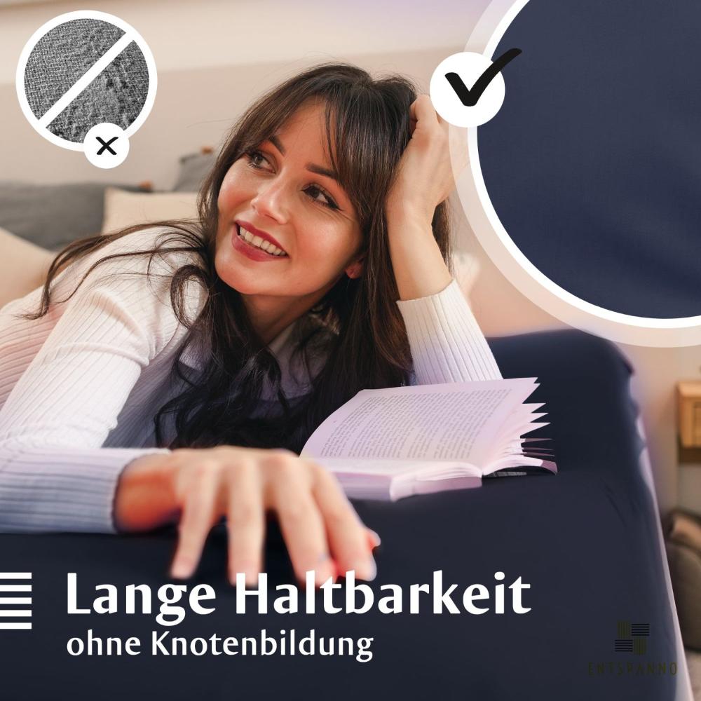 Luxus Spannbettlaken 90-100 x 200-220 cm -