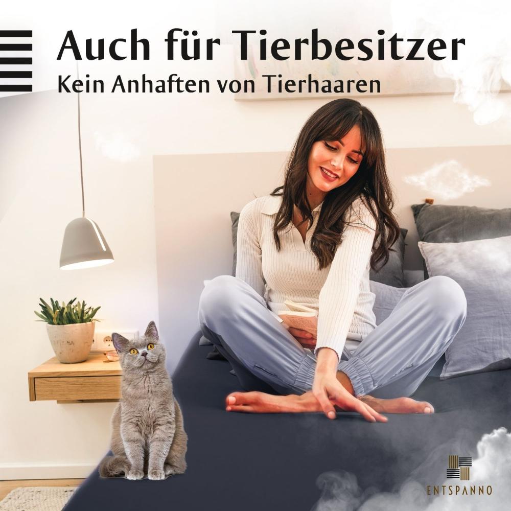 Luxus Spannbettlaken 90-100 x 200-220 cm -