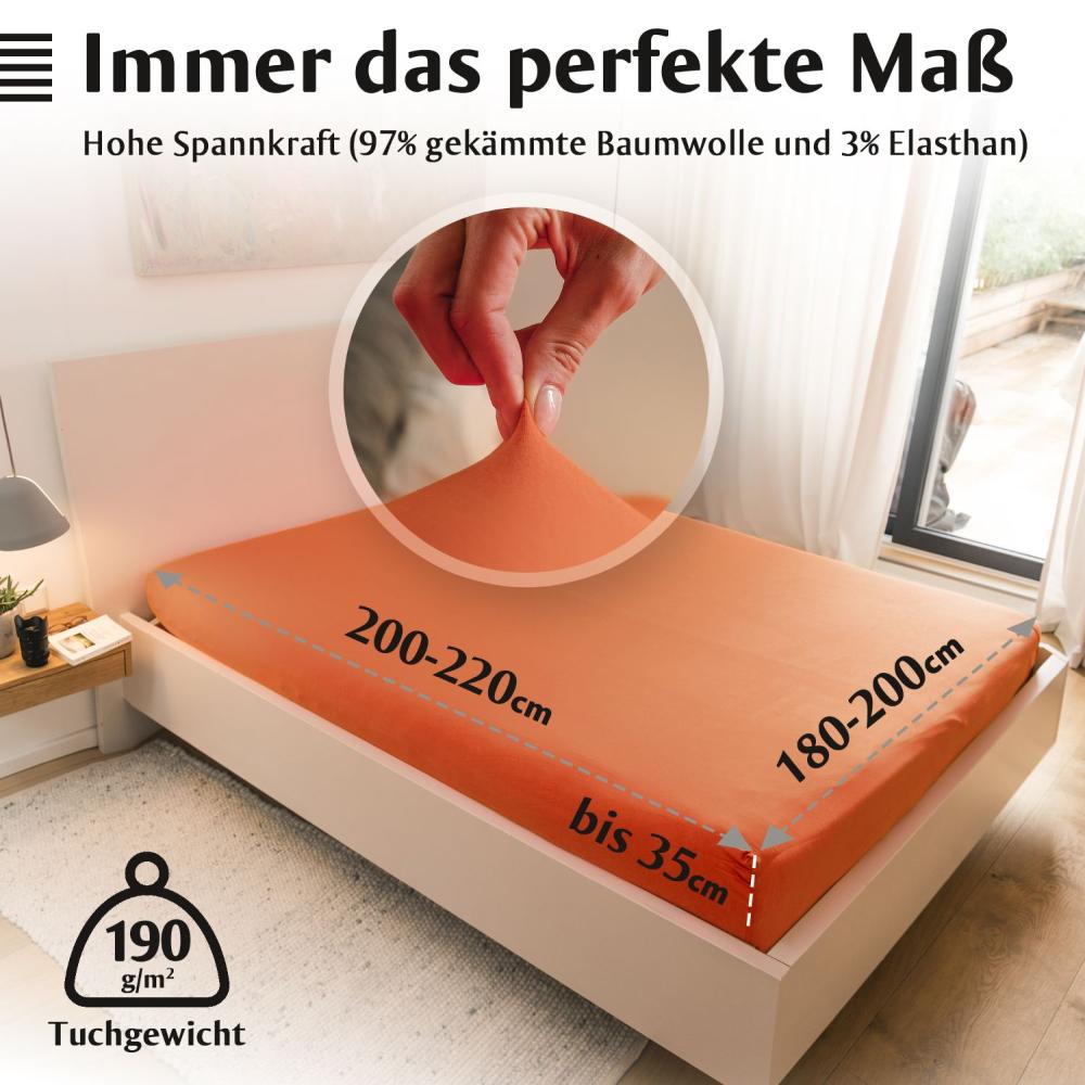 Luxus Spannbettlaken 180x200 - 200x220 -