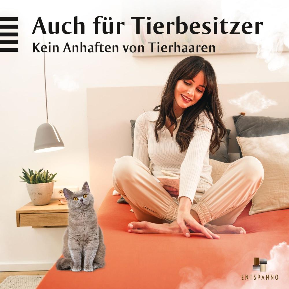 Luxus Spannbettlaken 180x200 - 200x220 -