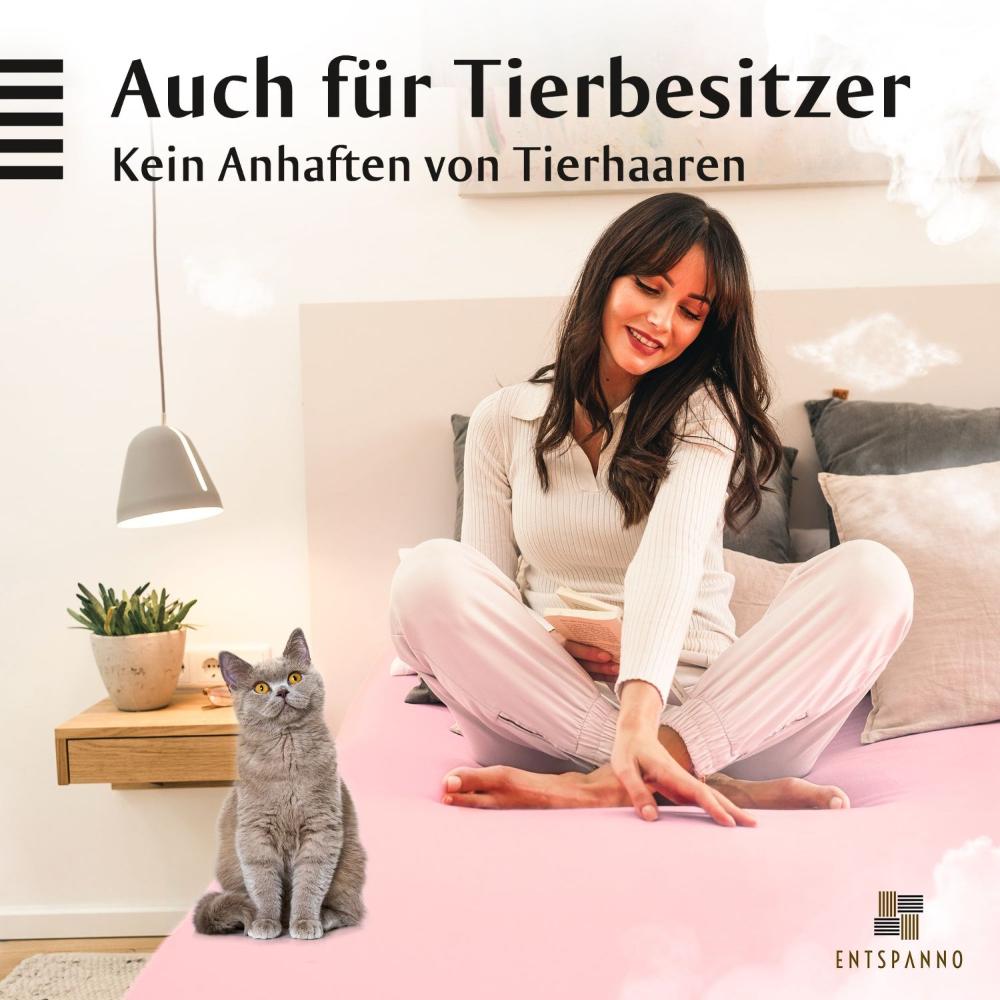 Luxus Spannbettlaken 90-100 x 200-220 cm -