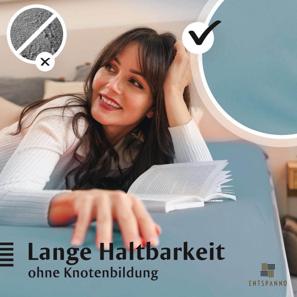 Luxus Spannbettlaken 90-100 x 200-220 cm -