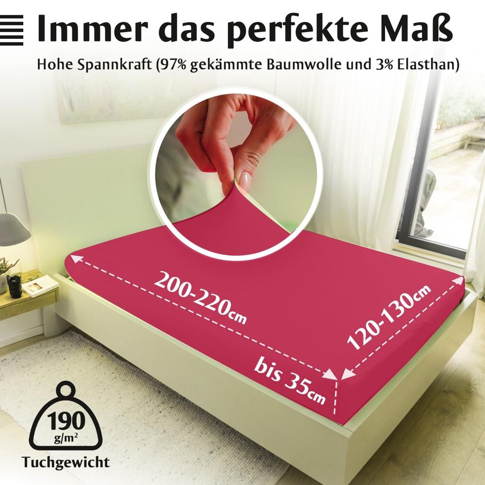 Luxus Spannbettlaken 120x200 - 130x200 cm -
