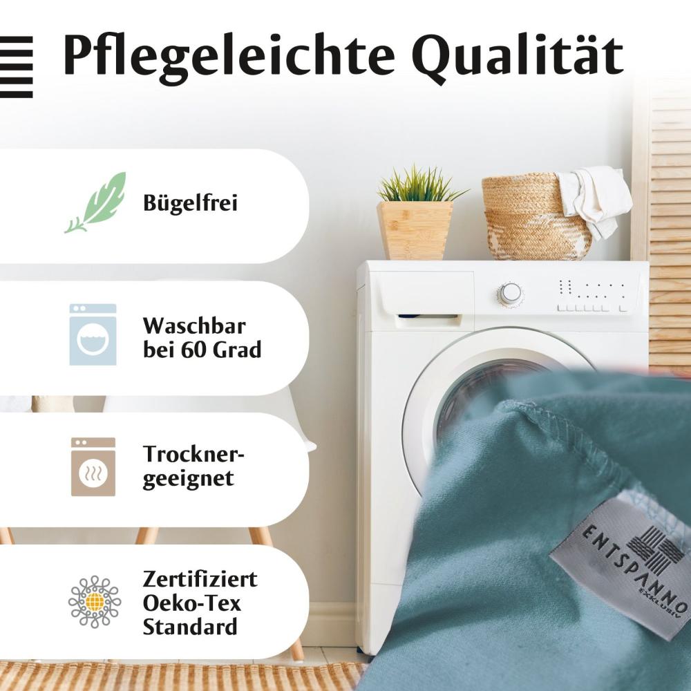 Luxus Spannbettlaken 180x200 - 200x220 -