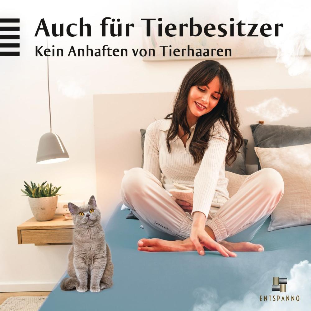 Luxus Spannbettlaken 90-100 x 200-220 cm -