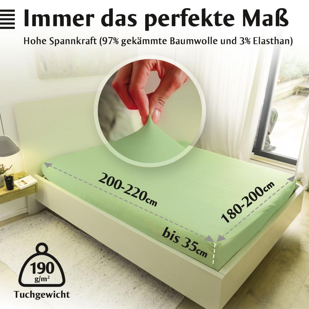 Luxus Spannbettlaken 180x200 - 200x220 -