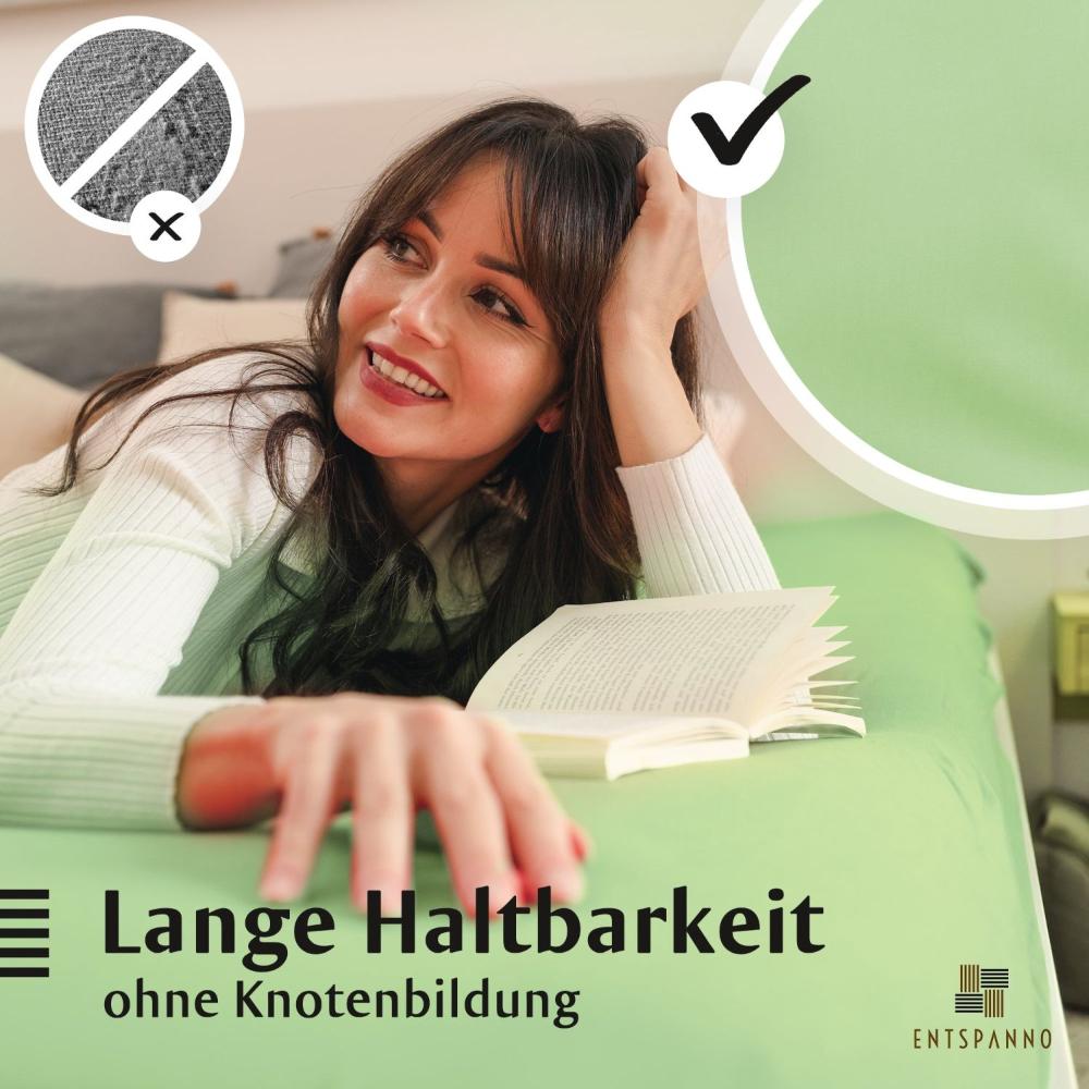 Luxus Spannbettlaken 90-100 x 200-220 cm -