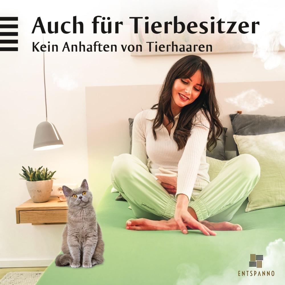 Luxus Spannbettlaken 90-100 x 200-220 cm -