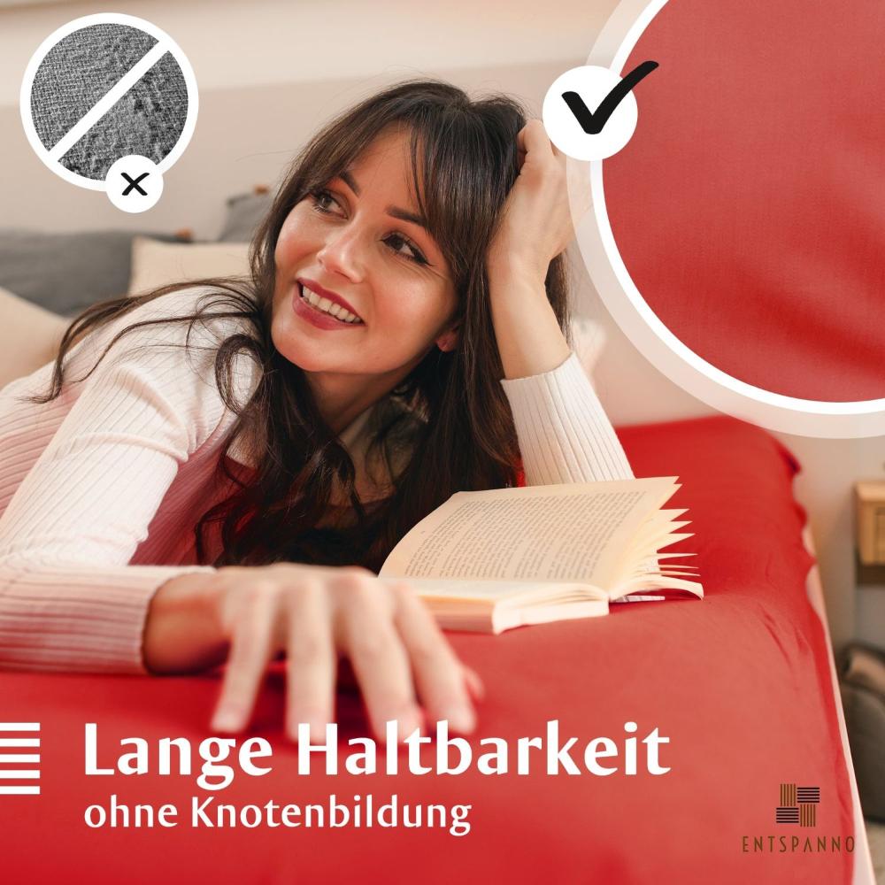 Luxus Spannbettlaken 90-100 x 200-220 cm -