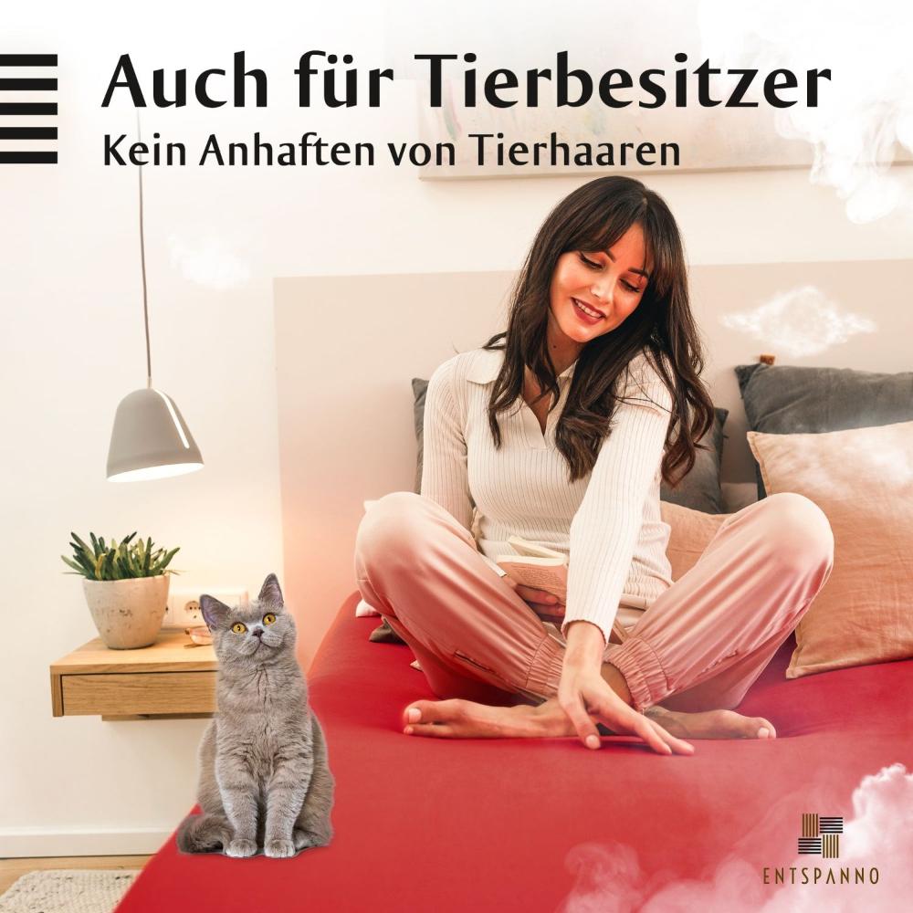 Luxus Spannbettlaken 90-100 x 200-220 cm -