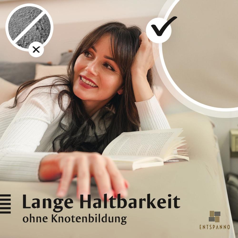 Luxus Spannbettlaken 90-100 x 200-220 cm -