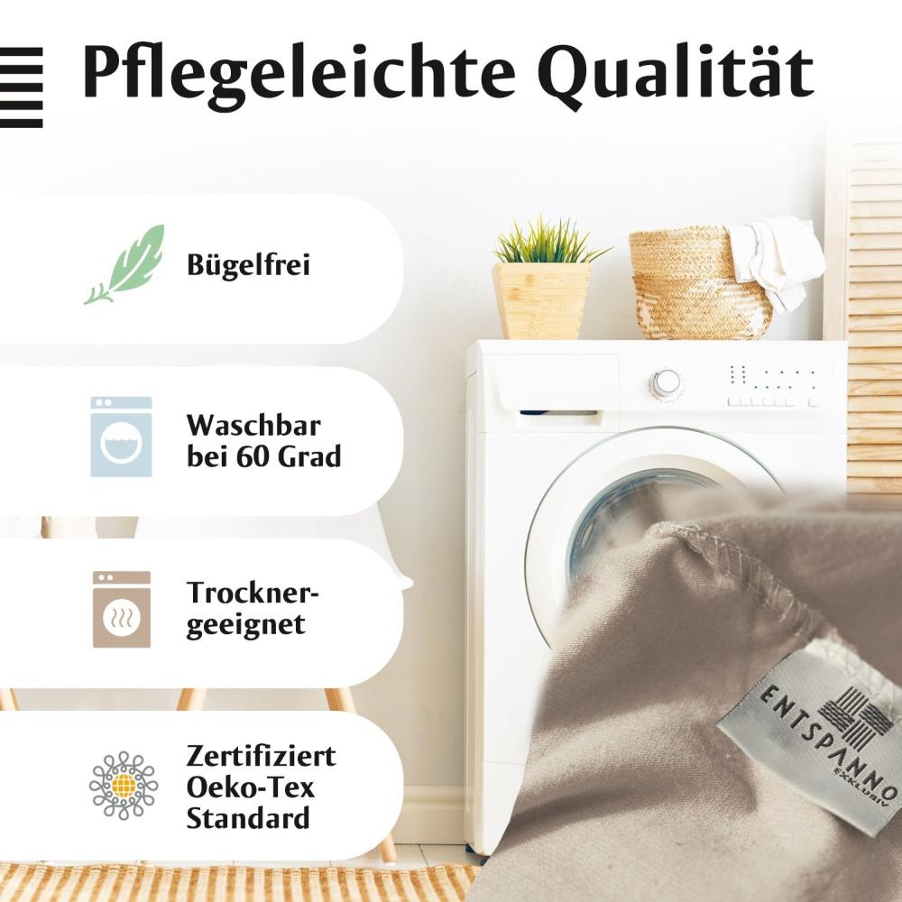 Luxus Spannbettlaken 180x200 - 200x220 -